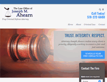 Tablet Screenshot of ahearnlegal.com